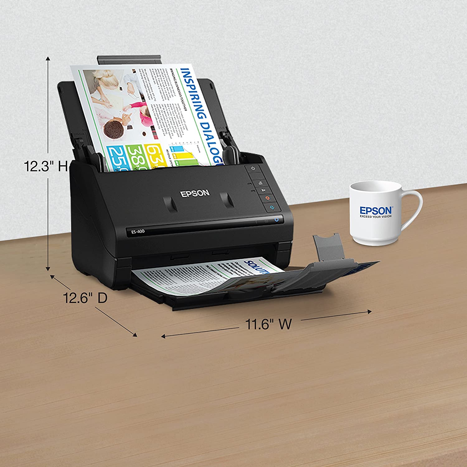 Epson WorkForce ES-400 Color Duplex Document Scanner for PC and Mac, Auto Document Feeder (ADF) Epson WorkForce ES-400 Color Duplex Document Scanner for PC and Mac, Auto Document Feeder (ADF)